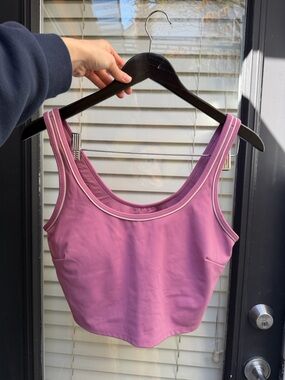 Workout Tank with Built in Bra - Joylab Pink Mauve Tank Top